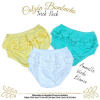 Calzón Bombacho Bebes StoreWideTrick Pack Algodón Pima