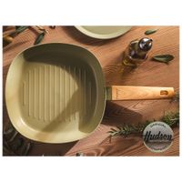 Bifera de Aluminio Antiadherente 26cm Olive