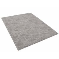 Alfombra Elegante 180 x 200 cm de Microfibra Diseño Geométrico Hogar Living Dormitorio BZ-650