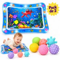 Pack Sensorial para Bebé – Pelotas con Texturas y Colchoneta de Agua