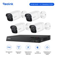Combo de Videovigilancia Reolink NVS8 NVR con 4 Cámaras P320