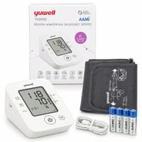 Tensiómetro Digital de Brazo Yuwell YE660D con Voz 90 Memorias y Brazalete Ajustable