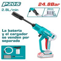 LAVADORA PRESION LI-ION 20V 24.8BAR 2.8L MIN  ACC