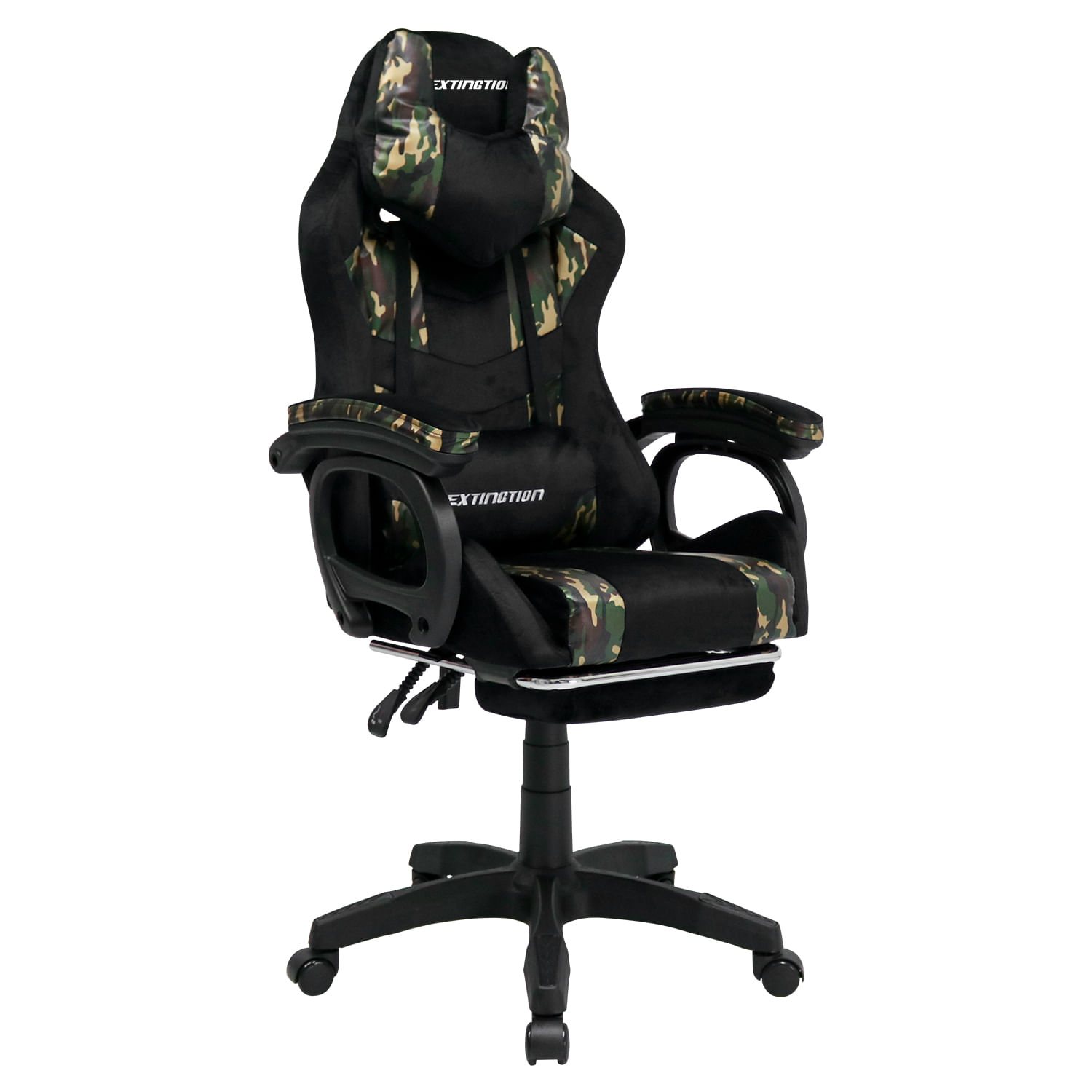 Silla Gamer Extingtion Sapp Gamuza Cuerina Color Camuflaje