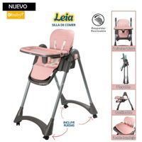 Silla de comer Plegable Reclinable Leia Rosado