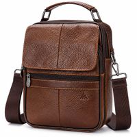 Morral De Cuero Vacuno 6037 Café