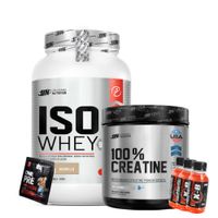 ISO WHEY 1 KG VAINILLA Y CREATINA UN 500 GR Y 3 BOTELLITAS XB Y SACHET ONE PRE NOX