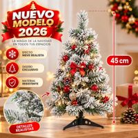 ÁRBOL DE NAVIDAD DECORATIVO NEVADO DE 60 CM CON 60 RAMAS VN-60