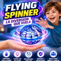 FLYING SPINNER ESFERA VOLADORA CON LUCES LED CONTROL MANUAL RECARGABLE USB PARA NIÑOS