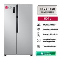 Refrigeradora LG 509L No Frost LS51BPP Plateado