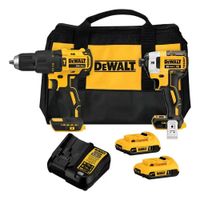 Taladro Percutor Atornillador 20V  2Bat DEWALT DCK223D2-B2