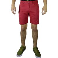 Bermuda Moda Drill Para Hombre - Rojo