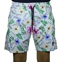 Short De Verano Estampado Para Hombre - Blanco