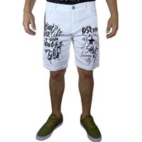 Bermuda Jean Moda DSR Para Hombre - Blanco