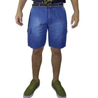 Bermuda Jean Moda Para Hombre - Celeste