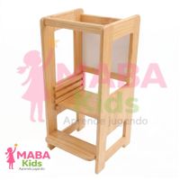 Torre de Aprendizaje Montessori 2 en 1  de Madera Pino