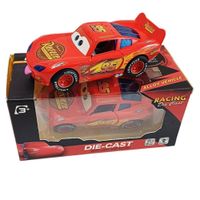 Juguete Auto Rayo Mcqueen Metal Luz Y Sonido Friccion Cars