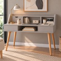 Escritorio Vintage Piano Ventitas Home Taupe