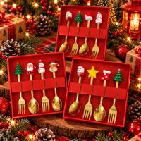 Set de Cubiertos Navideños Premium 12 unidades
