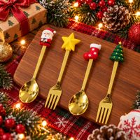 Set De Mini Cubiertos Navideños