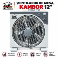 VENTILADOR DE MESA KAMBOR 12 PULG 40W