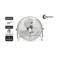 Ventilador Trevely de Piso 20 Pulgadas 135W 3 Velocidades VT-208