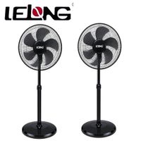 Pack 02 Ventiladores Lelong 18 pulg  100 watts 07 aspas Negro