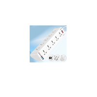Extensión Eléctrica de Alta Capacidad 10 Tomas y 6 USB