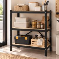 Estante Industrial Kolina Ventitas Home Manzano y Negro