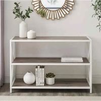 Estante Industrial Faxina Ventitas Home Olivo y Blanco