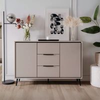 Aparador Moderno Acosta 2 Puertas 3 Cajones Taupe RyR MUEBLES