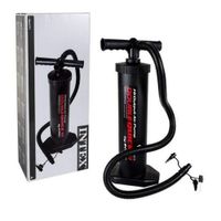 Inflador Manual Con Mangera Ergonomica De 48 Cm Negro X 2 Und