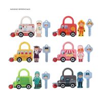 Set de Vehículos Didácticos con Candados y Llaves Montessori