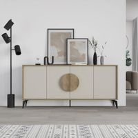 Aparador Moderno Sheril 4 Puertas Duna y Capri RyR MUEBLES