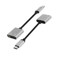 Adaptador De Carga Y Auriculares Usb C x 2 Und