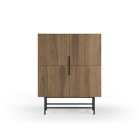 Aparador Moderno Adrián 4 Puertas Marrón RyR MUEBLES