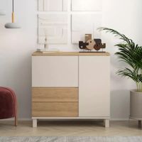 Aparador Moderno Loren 2 Puertas 2 Cajones Capri y Duna RyR MUEBLES