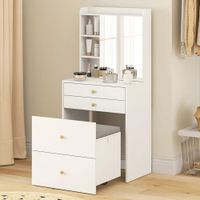 Tocador Moderno Ascenzo Blanco Largo 60 cm RyR MUEBLES