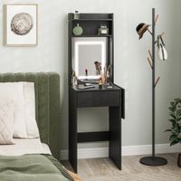 Tocador Compacto Moderno Jazmin Negro RyR MUEBLES
