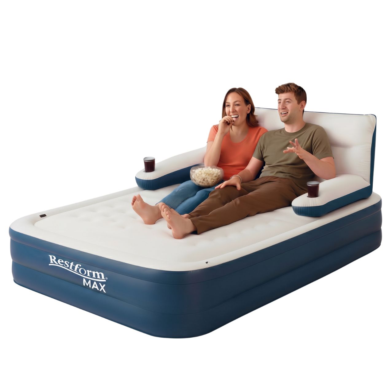 Cama inflable Restform Max queen Size 3 en 1 azul