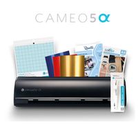 Kit Básico Silhouette Cameo 5 Alpha Negro Mate y Accesorios