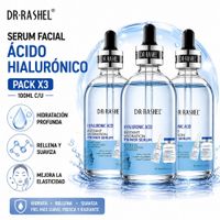 PACK 3 SERUM FACIAL ÁCIDO HIALURÓNICO 100ML DR RASHEL