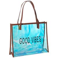Bolso de Playa Sintético para Mujer Color Negro SINGULAR
