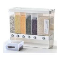 Dispensador Organizador de granos, menestras y cereales  Con 6 Divisiones 10ltr.