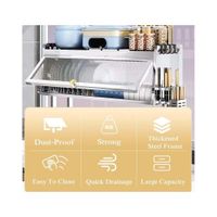 Escurridor de platos y utensilios 85 cm acero inoxidable