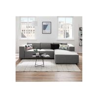 SECCIONAL CALIFORNIA CAMA - plomo plata