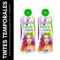 Pack x2 Tinte Temporal en Spray Green 120 ml - SAMANTHA