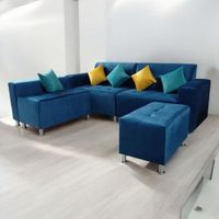 mueble seccional Londres 3 cuerpos 1 banqueta + 2 cojines de regalo
