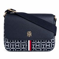 CARTERA CROSSBODY TOMMY HILFIGER AZUL NOCHE MONOGRAFIADO