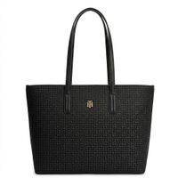 CARTERA TOTE TOMMY HILFIGER MONOGRAFIADO NEGRO NOCHE